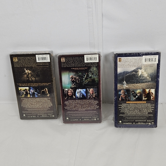 New factory sealed* VHS☆☆ Lord of the Rings trilogy♡ rare☆ collectable * - Picture 5 of 15